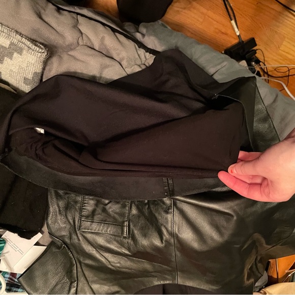 Anthro Bordeaux 100% Sheepskin Shirt - Picture 8 of 10